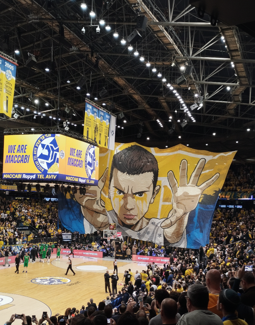 מכבי תל אביב מנצחת את פנאתינייקוס בהיכל – סיקור מהשטח / עידן ארווץ ואילן אגינסקי